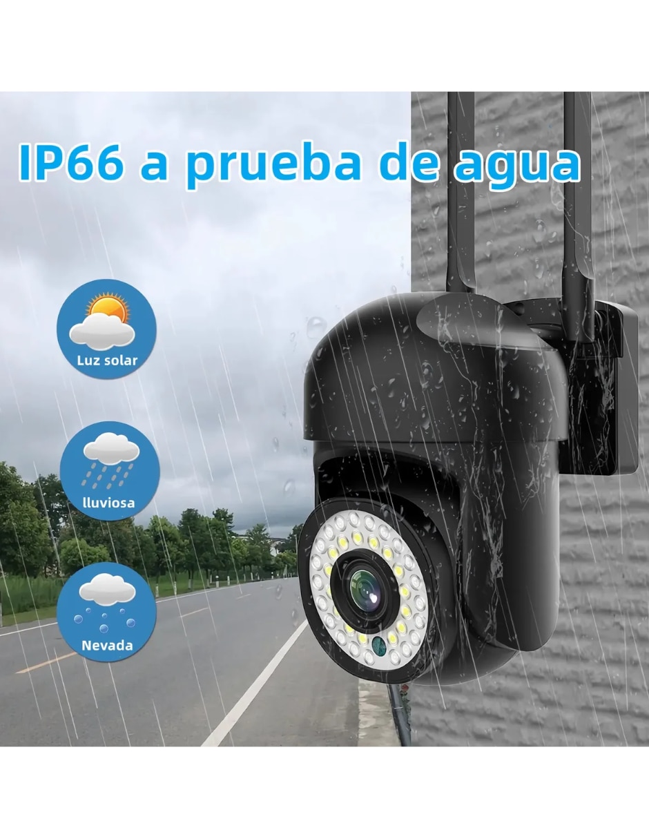 Kit 2 cámaras de seguridad modelo Inalámbrica Full HD 180° Sí para Interior y exterior