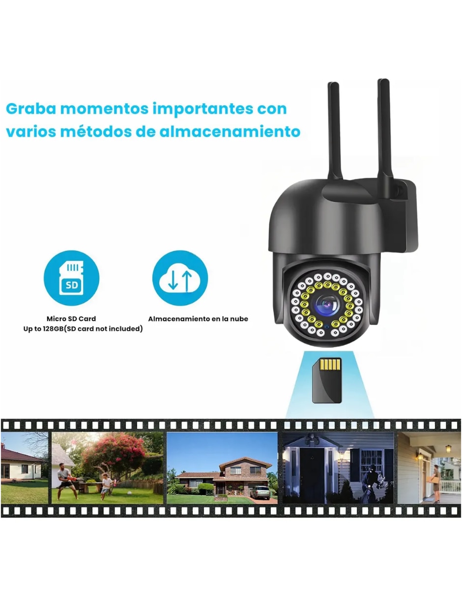 Kit 2 cámaras de seguridad modelo Inalámbrica Full HD 180° Sí para Interior y exterior 5