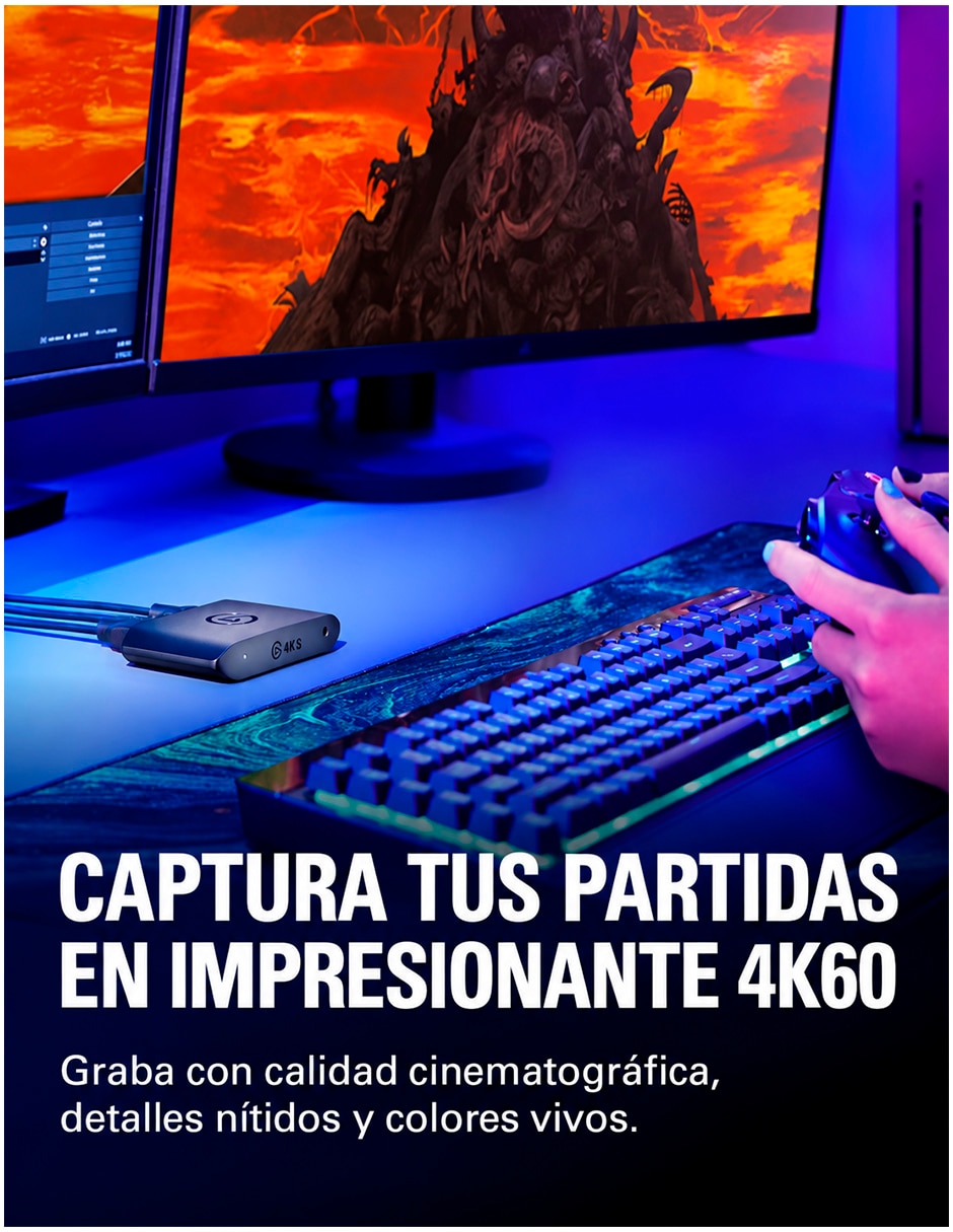 Capturadora de video resolución de video 4K/UHD 4