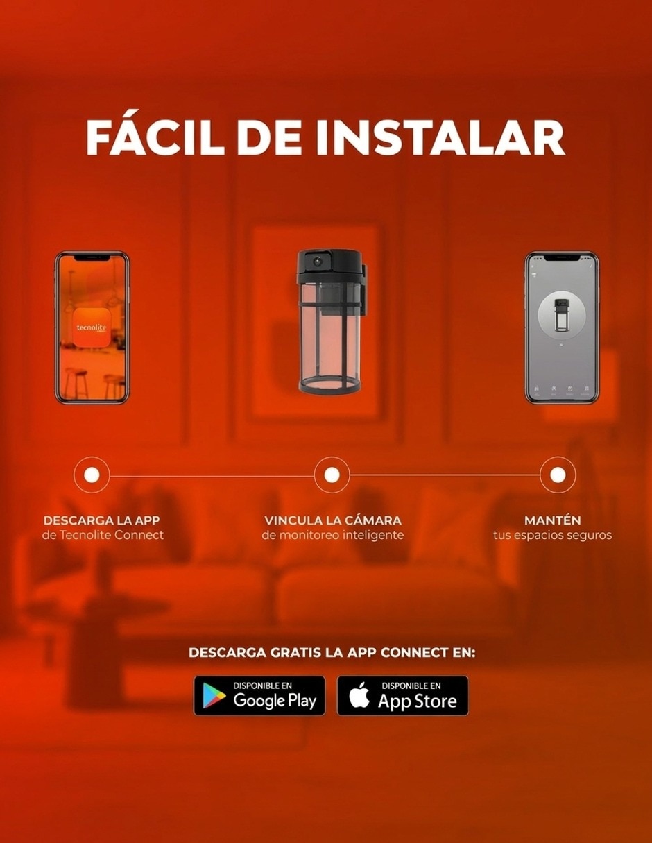 Cámara Wi-Fi de seguridad modelo Light Guard inalámbrica 2K 160°/170° para exterior 8