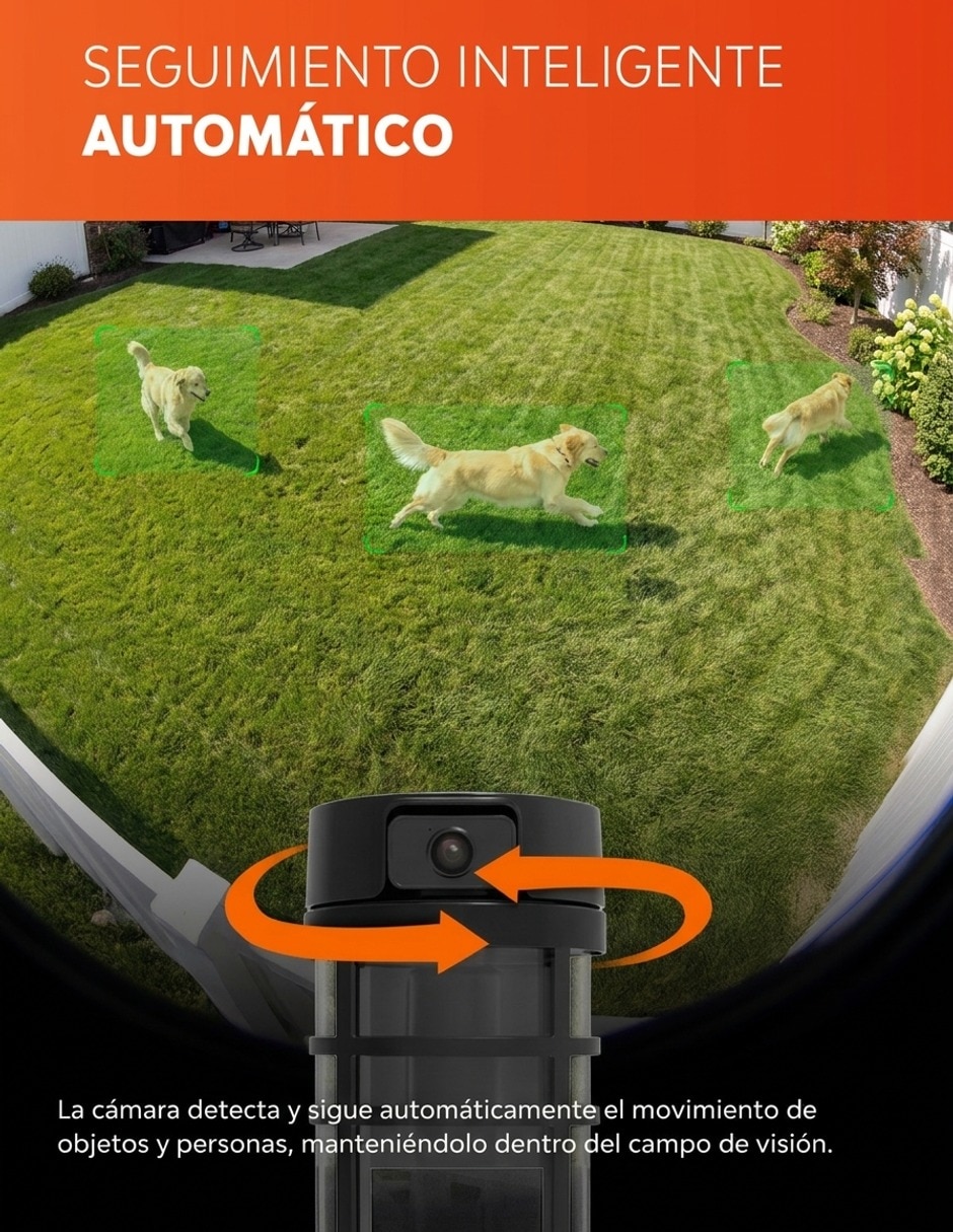 Cámara Wi-Fi de seguridad modelo Light Guard inalámbrica 2K 160°/170° para exterior 10